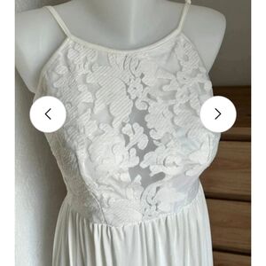 Elegant White Lace Dress